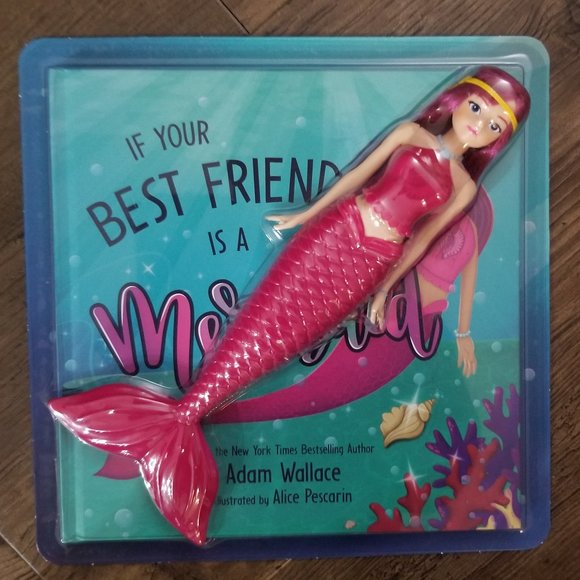 If Your Best Friend is a Mermaid book with Mermaid Doll - Picture 1 of 3